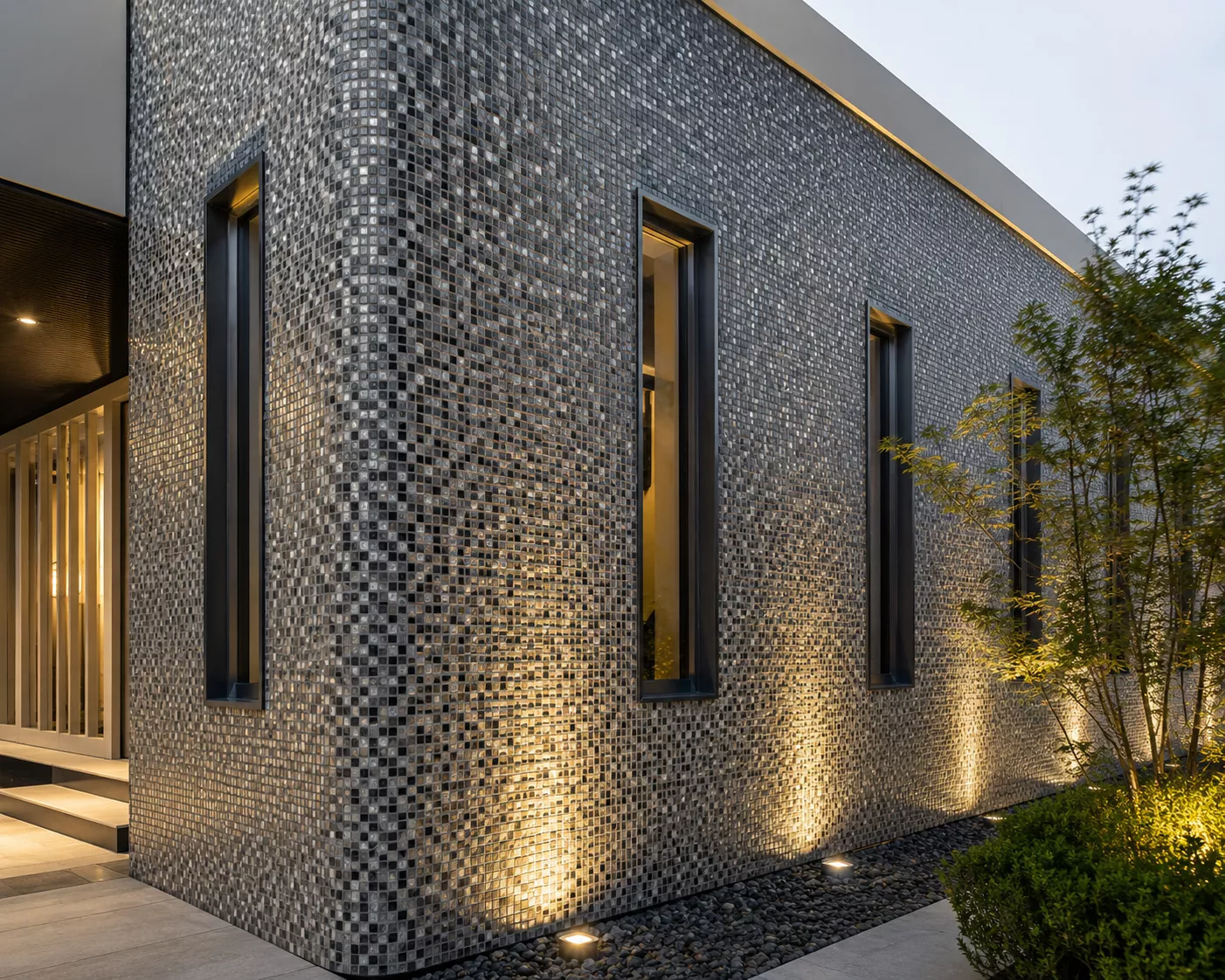 Những hạn chế trong thiết kế mặt tiền bằng gạch mosaic